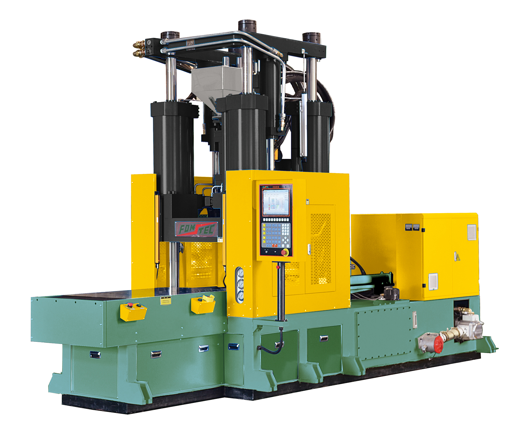 Direct-clamping two-platen series