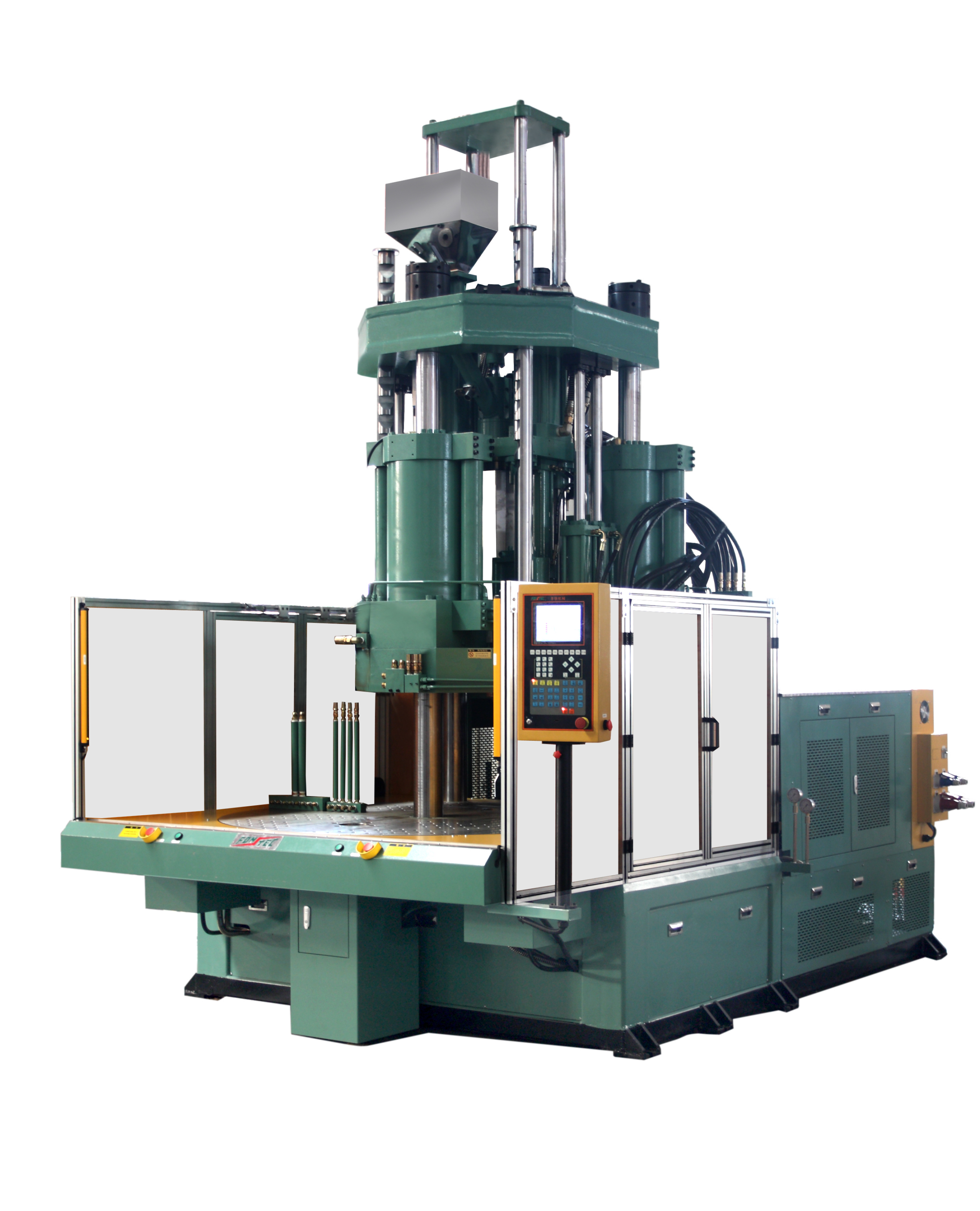 Direct-clamping two-platen series