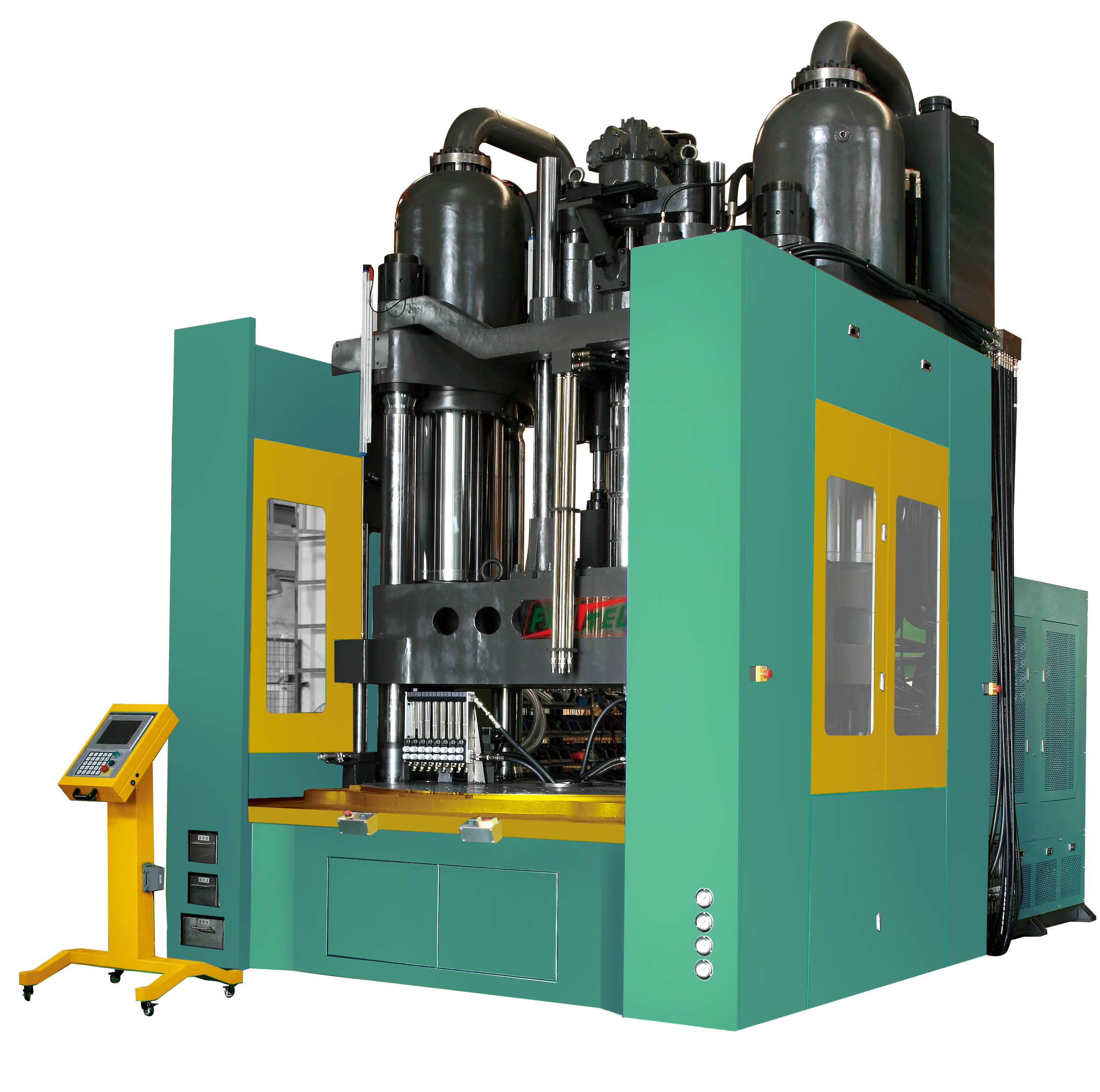 Direct-clamping two-platen series